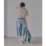配色 マルチボーダー リンガー Tシャツ | 210nouve | 詳細画像21