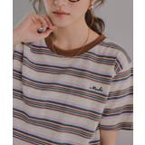 配色 マルチボーダー リンガー Tシャツ | 210nouve | 詳細画像3