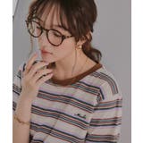 配色 マルチボーダー リンガー Tシャツ | 210nouve | 詳細画像4