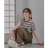 配色 マルチボーダー リンガー Tシャツ | 210nouve | 詳細画像5