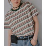 配色 マルチボーダー リンガー Tシャツ | 210nouve | 詳細画像7