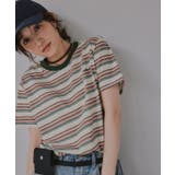 配色 マルチボーダー リンガー Tシャツ | 210nouve | 詳細画像8