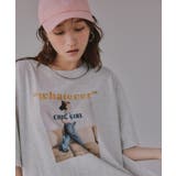 オーバーサイズ ガール フォトプリント Tシャツ | 210nouve | 詳細画像12
