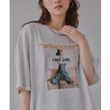 オーバーサイズ ガール フォトプリント Tシャツ | 210nouve | 詳細画像13