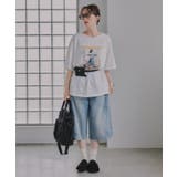 オーバーサイズ ガール フォトプリント Tシャツ | 210nouve | 詳細画像14