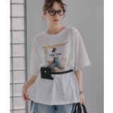 オーバーサイズ ガール フォトプリント Tシャツ | 210nouve | 詳細画像2
