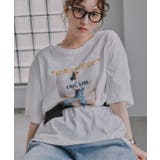 オーバーサイズ ガール フォトプリント Tシャツ | 210nouve | 詳細画像3