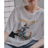 オーバーサイズ ガール フォトプリント Tシャツ | 210nouve | 詳細画像4