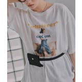 オーバーサイズ ガール フォトプリント Tシャツ | 210nouve | 詳細画像5