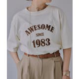 アイボリー | ロゴプリントTシャツ | 210nouve
