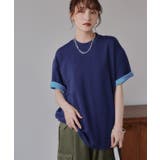 バイカラー ロールアップ Tシャツ | 210nouve | 詳細画像8