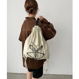 ホワイト | ドローコードナイロンナップサック | 210nouve