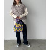 柄編みニットショルダーバッグ | 210nouve | 詳細画像6 