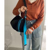 バイカラースクエアナイロンショルダーバッグ | 210nouve | 詳細画像15 