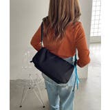 バイカラースクエアナイロンショルダーバッグ | 210nouve | 詳細画像16 