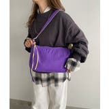 バイカラースクエアナイロンショルダーバッグ | 210nouve | 詳細画像9 