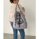 シャドーチェック ドロスト ナイロン ナップサック | 210nouve | 詳細画像12