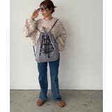 シャドーチェック ドロスト ナイロン ナップサック | 210nouve | 詳細画像13