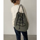 シャドーチェック ドロスト ナイロン ナップサック | 210nouve | 詳細画像14