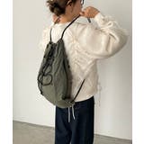 シャドーチェック ドロスト ナイロン ナップサック | 210nouve | 詳細画像15