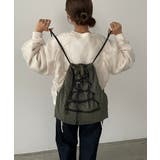 シャドーチェック ドロスト ナイロン ナップサック | 210nouve | 詳細画像16