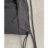 シャドーチェック ドロスト ナイロン ナップサック | 210nouve | 詳細画像20