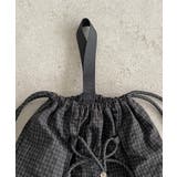 シャドーチェック ドロスト ナイロン ナップサック | 210nouve | 詳細画像22