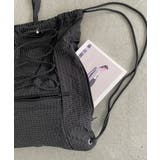 シャドーチェック ドロスト ナイロン ナップサック | 210nouve | 詳細画像26