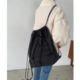 シャドーチェック ドロスト ナイロン ナップサック | 210nouve | 詳細画像3