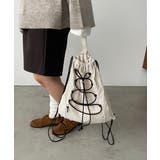 シャドーチェック ドロスト ナイロン ナップサック | 210nouve | 詳細画像7