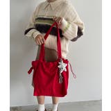 レッド | 【チャーム付き】フェイクスエード ショルダーバッグ | 210nouve