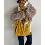 マスタード | 【チャーム付き】フェイクスエード ショルダーバッグ | 210nouve