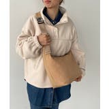 ベージュ | ナイロン ステッチ ショルダーバッグ | 210nouve