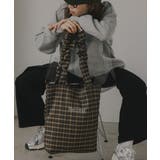 チェック柄 ギャザーハンドル トートバッグ | 210nouve | 詳細画像5 