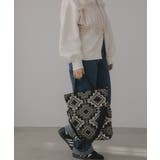 【2WAY】柄ニット トートバッグ | 210nouve | 詳細画像4 