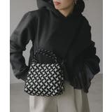ブラック | 【2WAY】柄 ニット ハンド/ショルダーバッグ | 210nouve