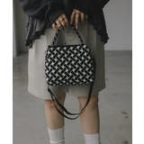 【2WAY】柄 ニット ハンド/ショルダーバッグ | 210nouve | 詳細画像13