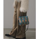 【2WAY】柄 ニット ハンド/ショルダーバッグ | 210nouve | 詳細画像15