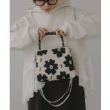 【2WAY】柄 ニット ハンド/ショルダーバッグ | 210nouve | 詳細画像2