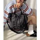 ブラック | 【2WAY】アウトポケット ドロスト ショルダー/ハンドバッグ | 210nouve