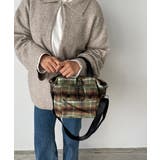 グリーン | 【2WAY】アウトポケット ドロスト ショルダー/ハンドバッグ | 210nouve