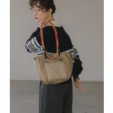 ベージュ | コードストラップ 2WAY ナイロン ハンド/ショルダーバッグ | 210nouve