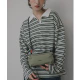 カーキ | ボトル サコッシュ コードストラップ ショルダー バッグ | 210nouve