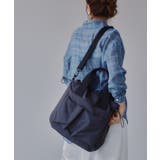 チャコールグレー | フロントポケット ナイロン 2WAY バッグ | 210nouve