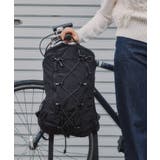 ブラック | ドロストコード ナイロン バックパック | 210nouve