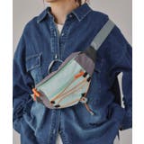 グレー | 配色 ドローコード ボディバッグ | 210nouve