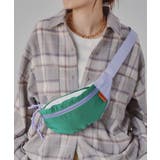 グリーン | バイカラー  ボディバッグ | 210nouve