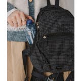 シャドー チェック柄 ドローコード ナイロン バックパック | 210nouve | 詳細画像5 