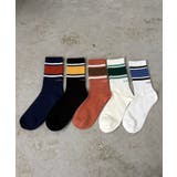 【5足セット】ロゴ入りラインソックス | 210nouve | 詳細画像18