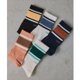 5色SET | 【5足セット】ロゴ入りラインソックス | 210nouve